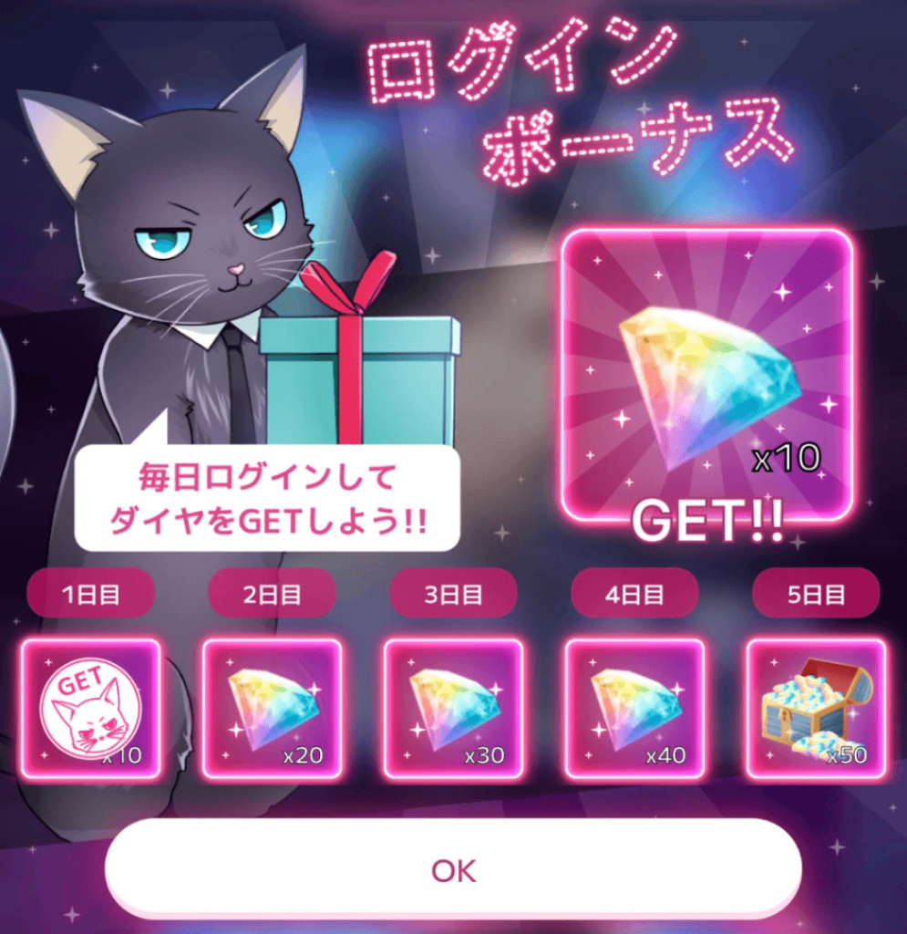 スリルインラブのプレイ画面